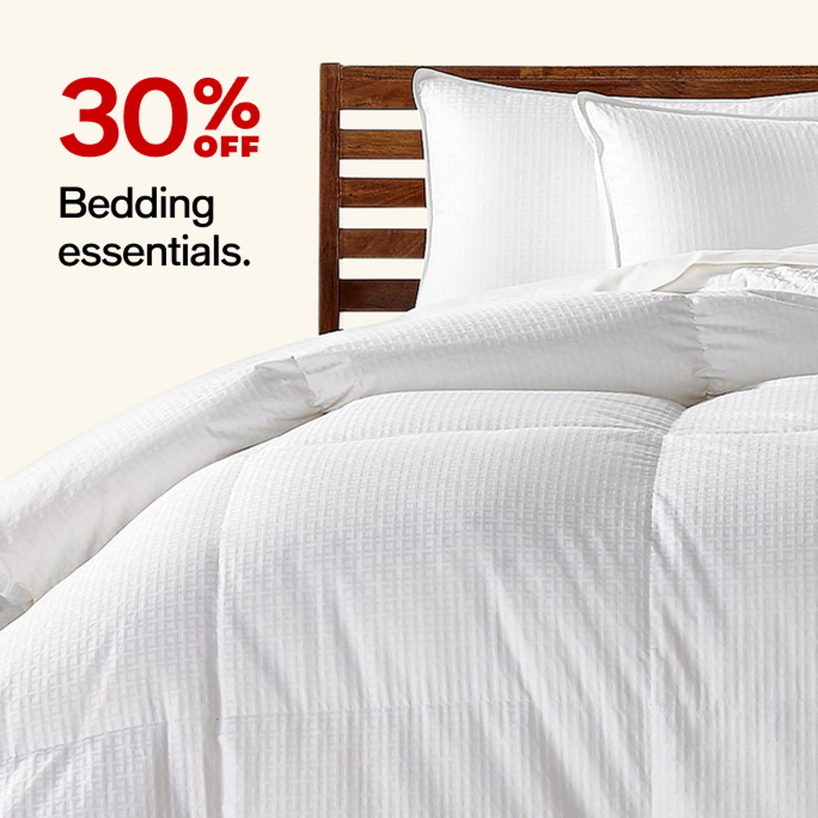 30% off Bedding