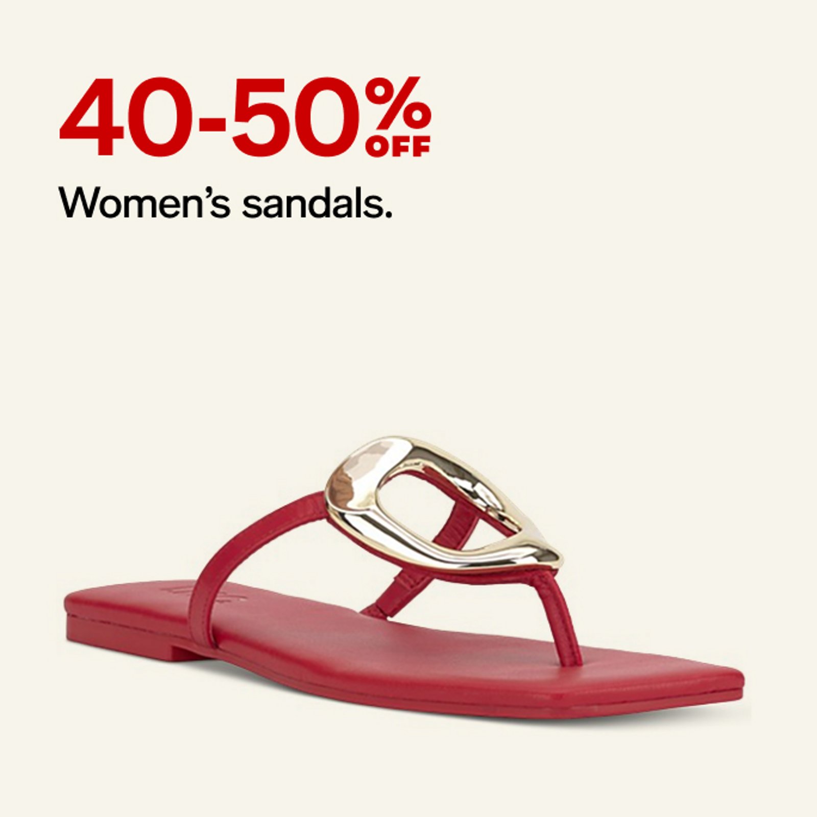 40-50% OFF Women's sandals.