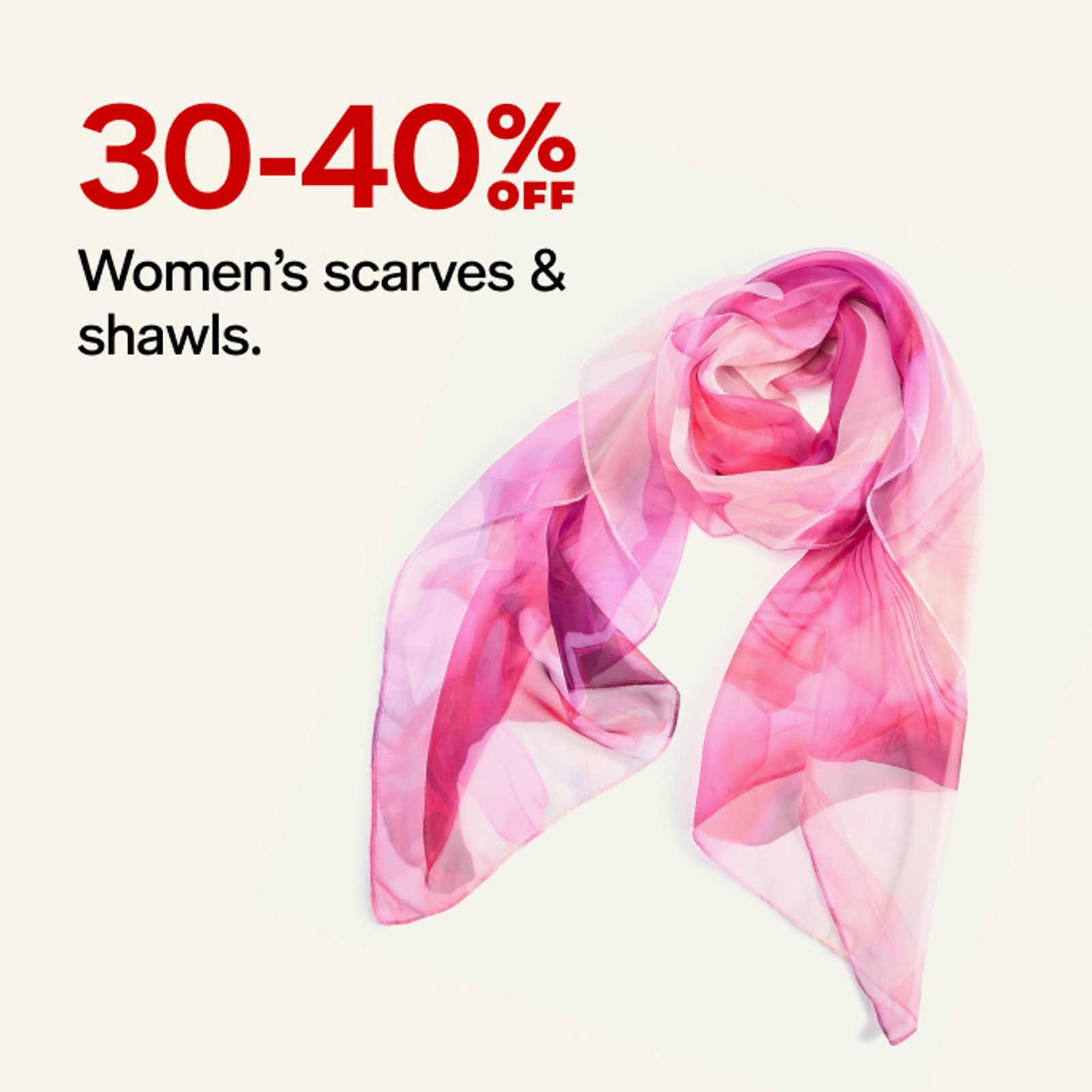 30-40 off women's scarves & shawls