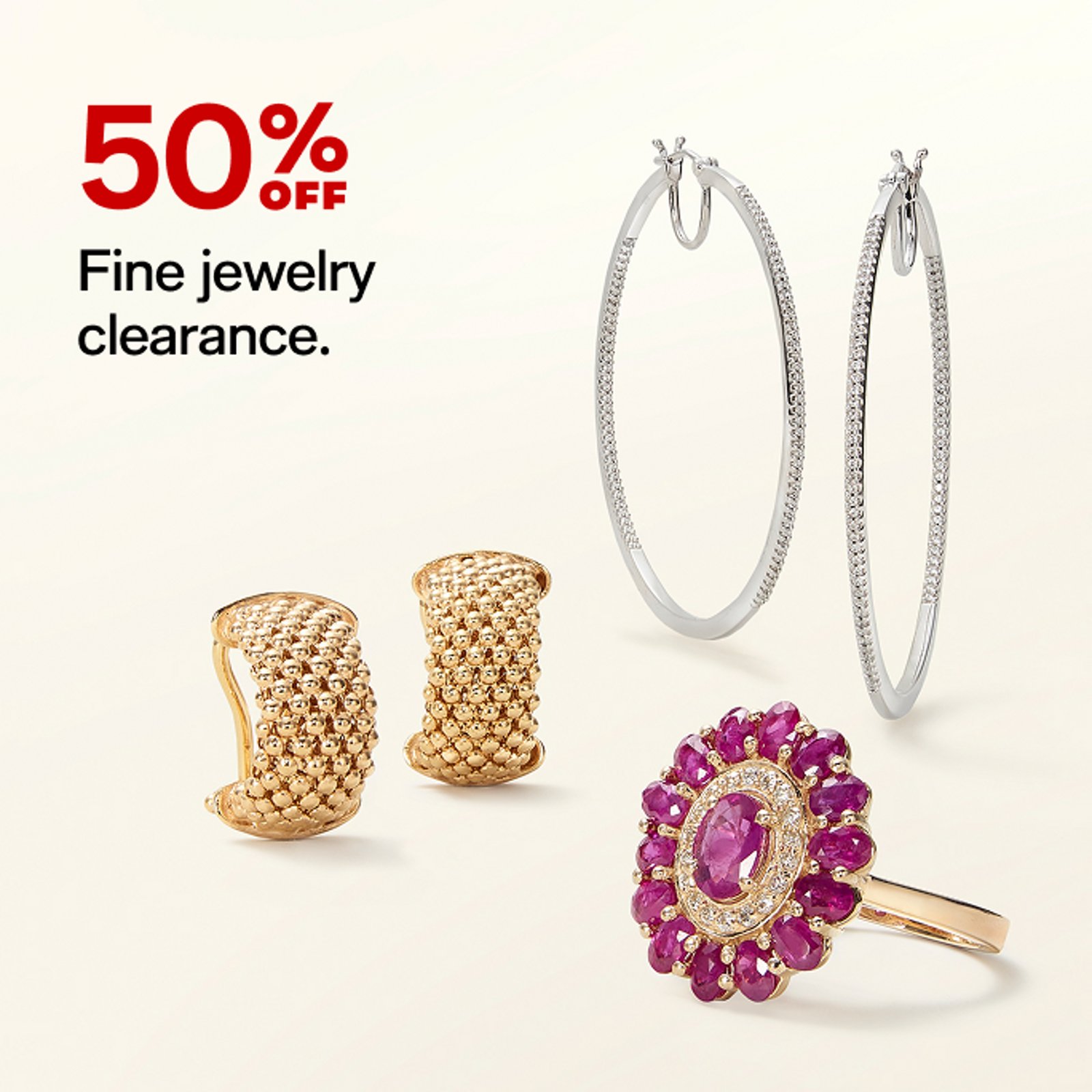 50% off Fine Jewelry Clearance