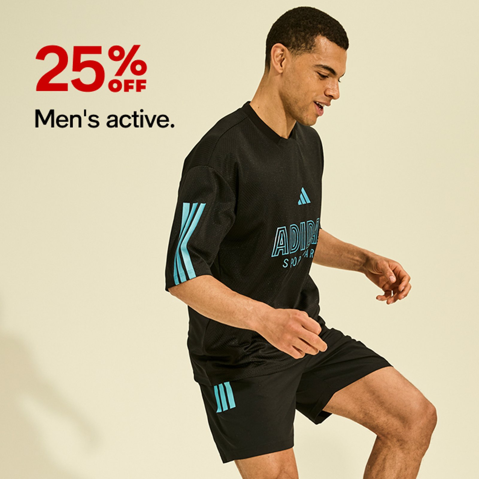 25% off Men's active