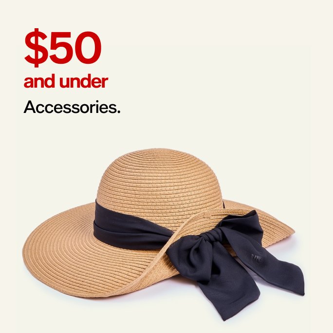 $50 and under accessories