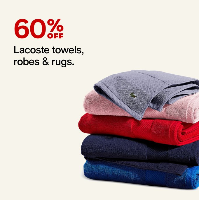 lacoste towels