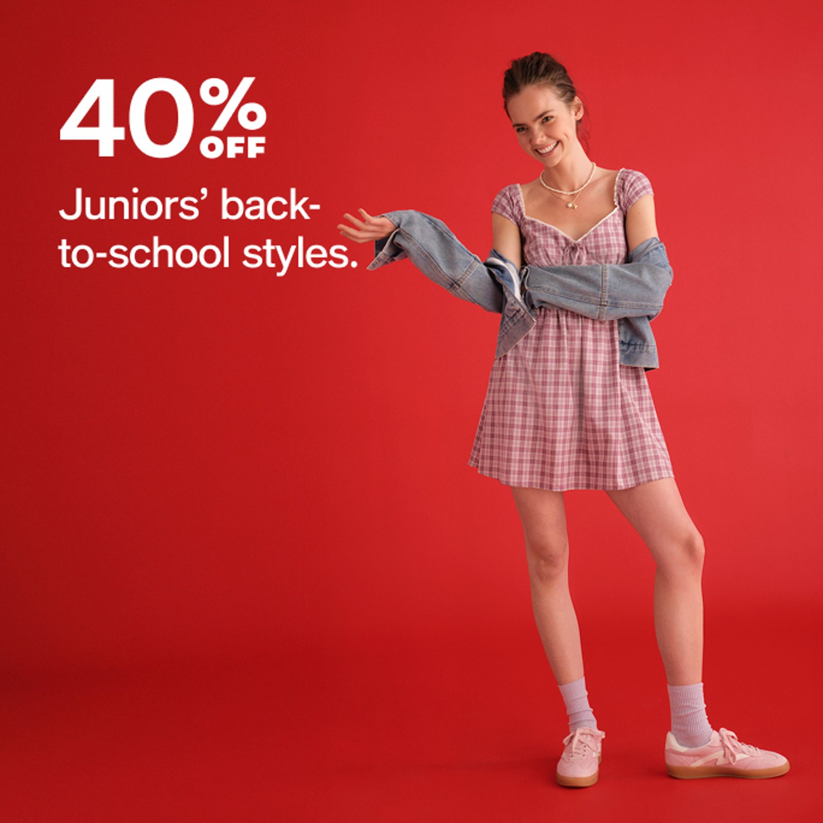 40% off Junior's Back to School Looks