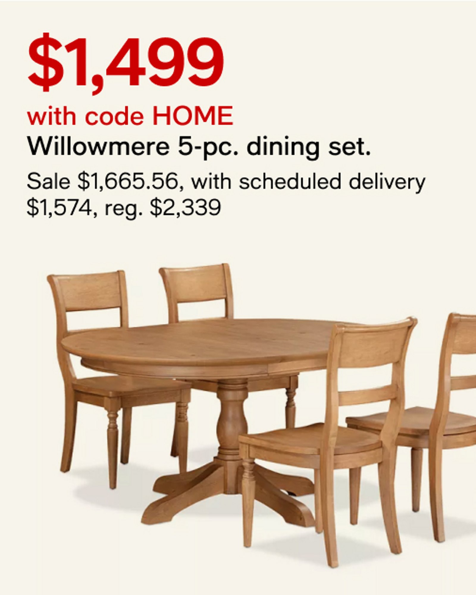 $1499 With Code Home