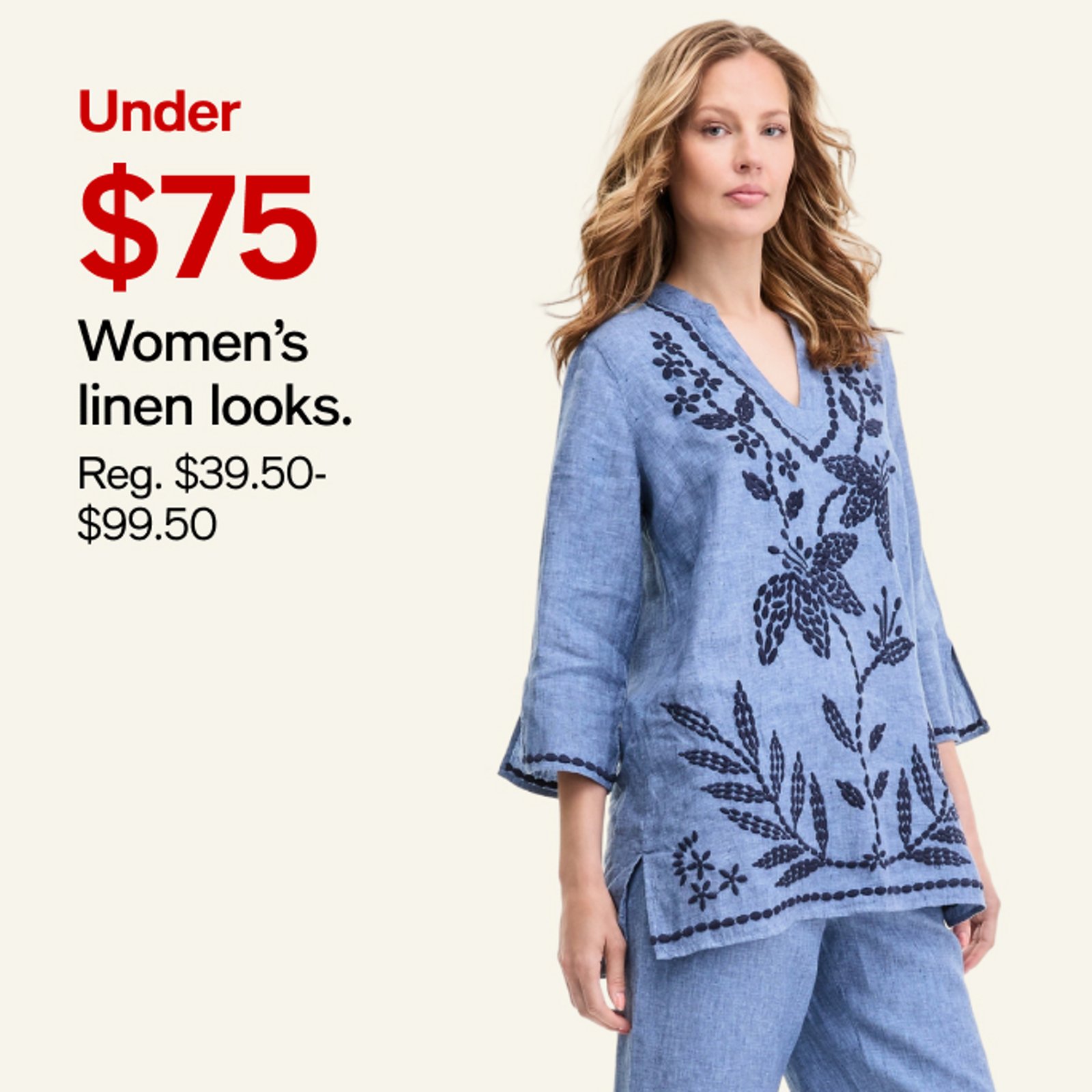 Under $75 Women's Linen Looks
