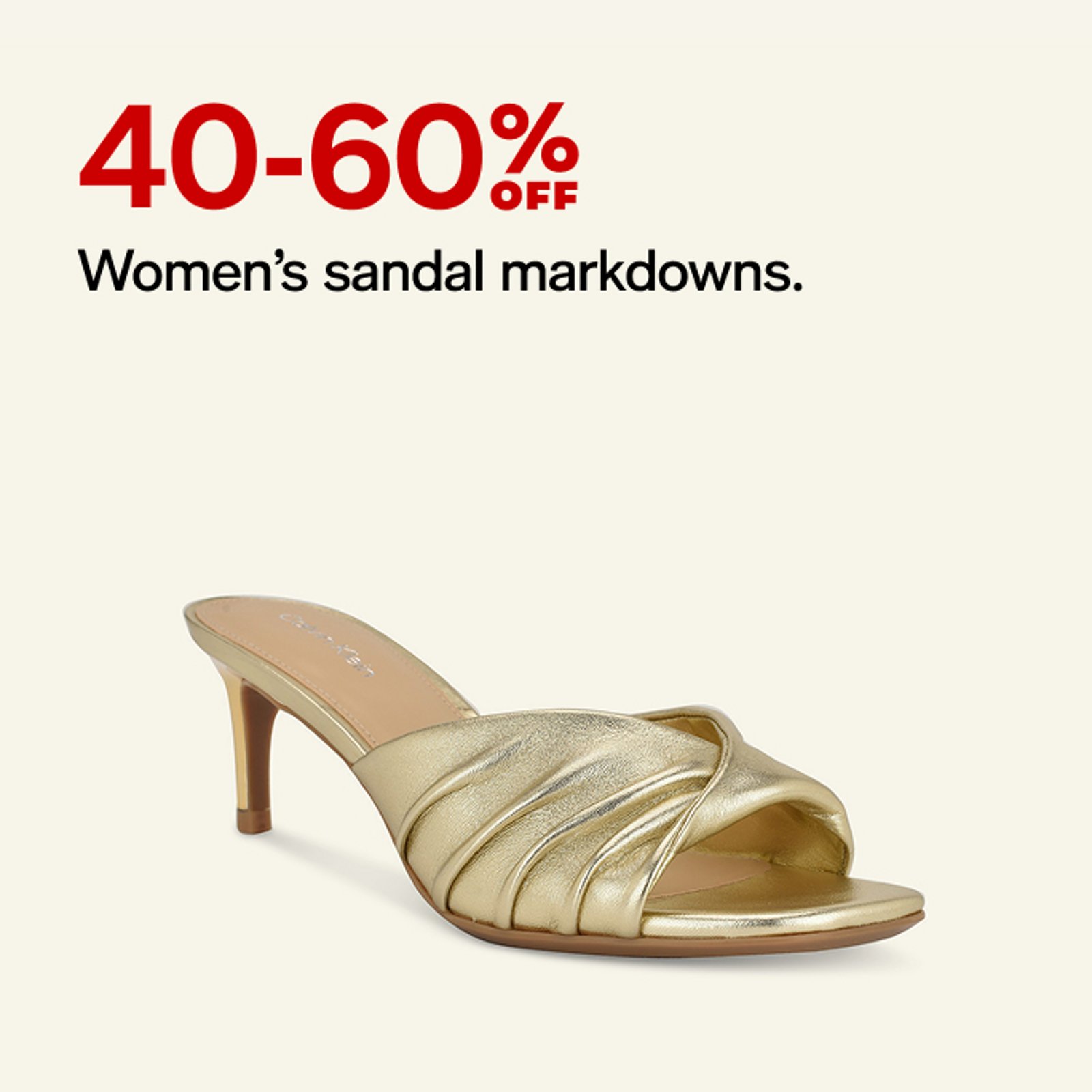 40-60% off Women's Sandal Markdowns