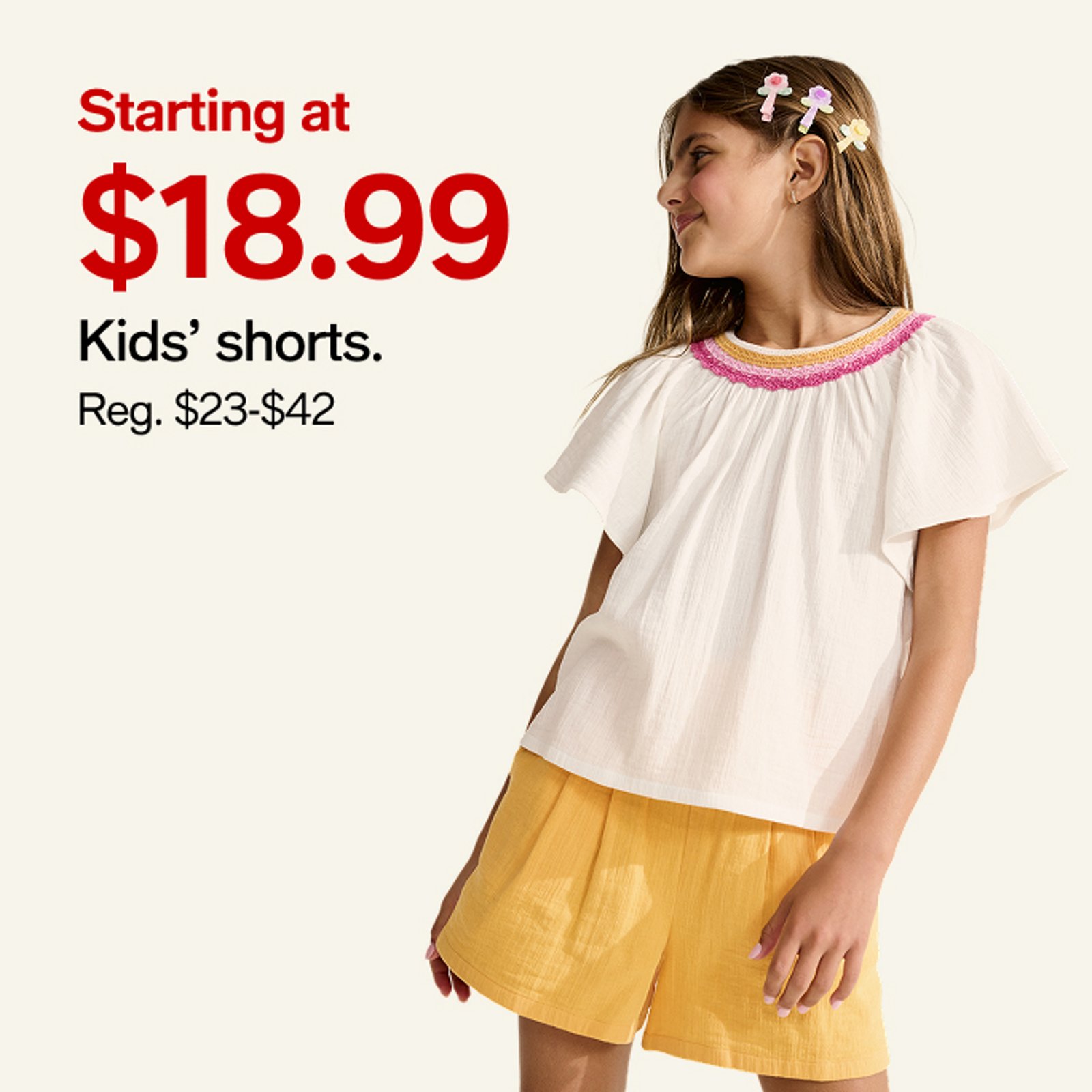 Starting at $18 Kids' shorts