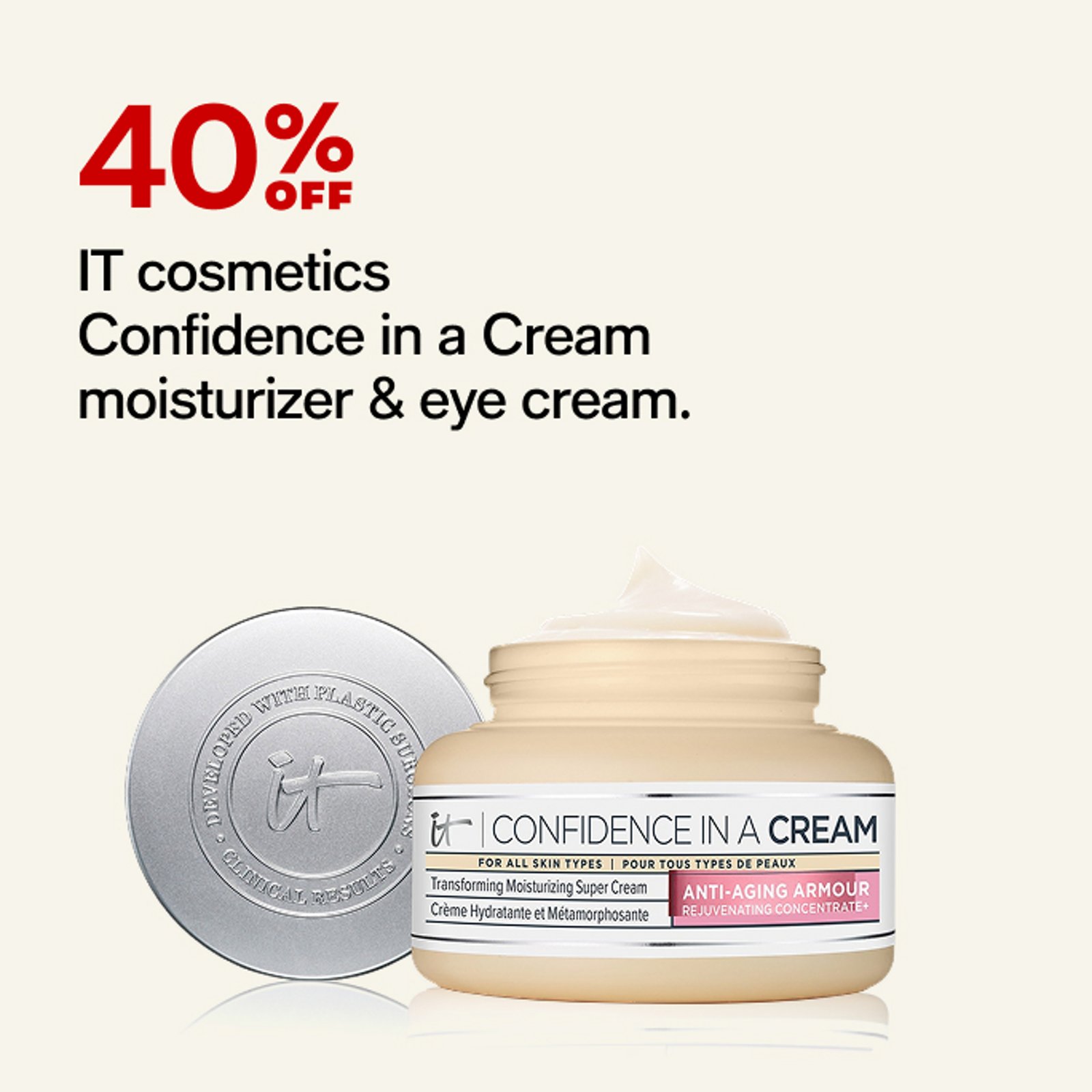 40% off IT cosmetics