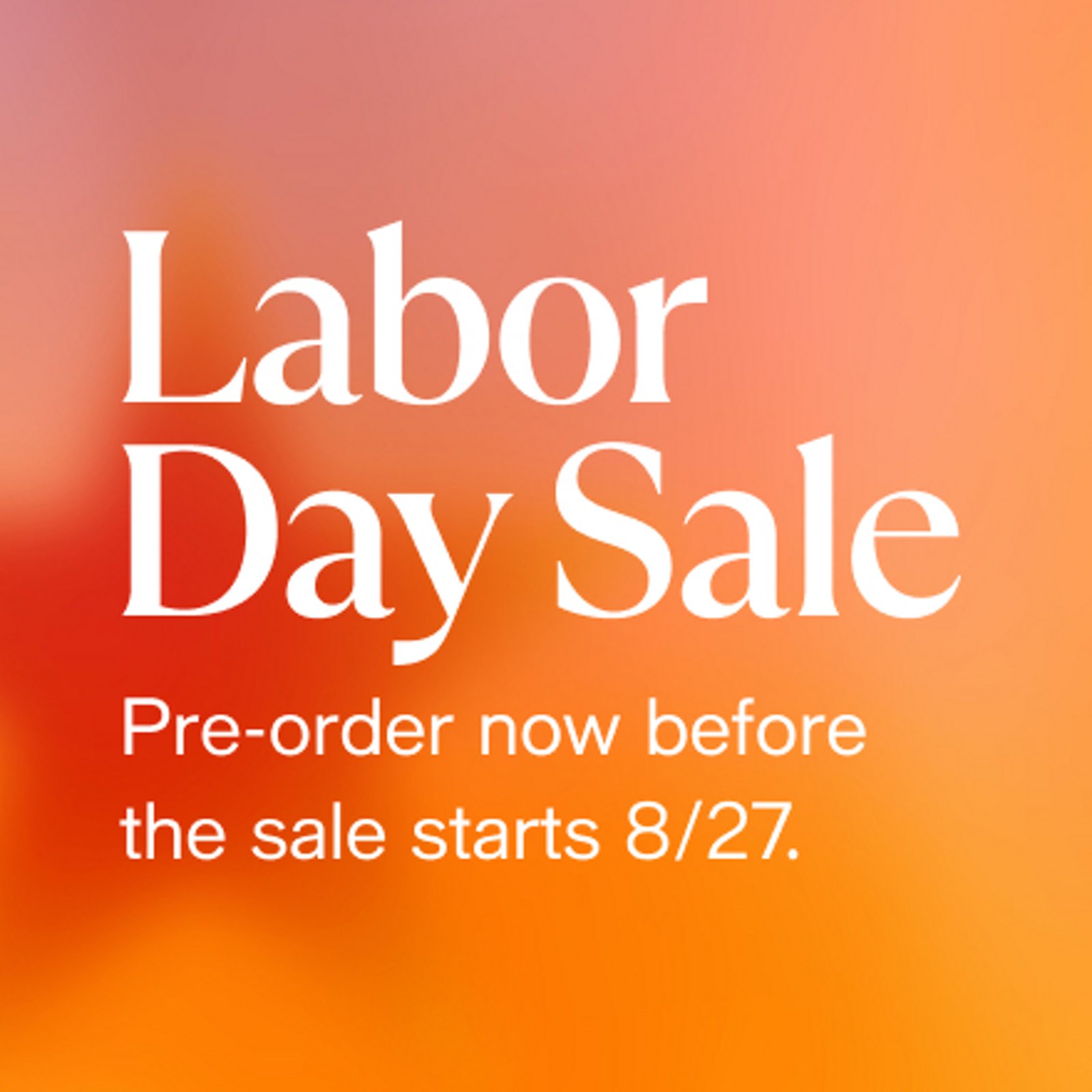 Labor Day Sale