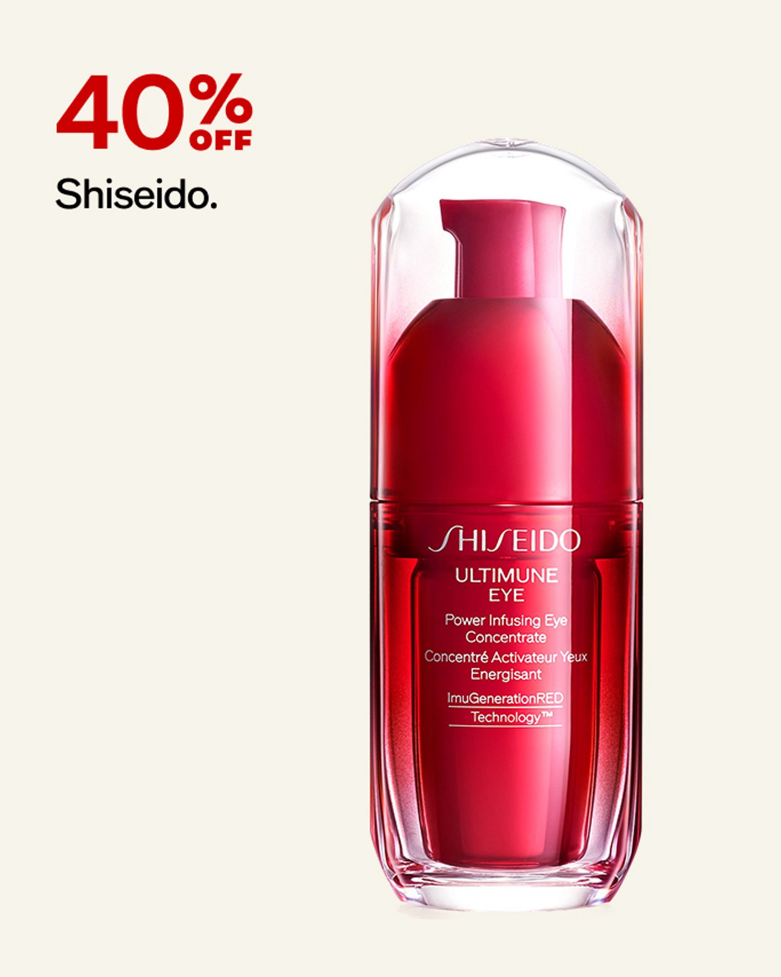 40% off Shiseido
