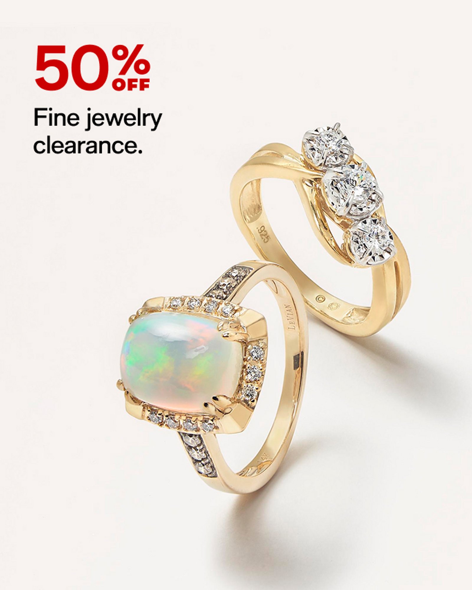 65% off fine jewelry clearance