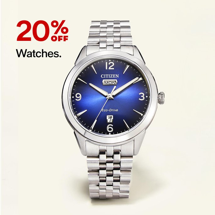 20% Off Watches