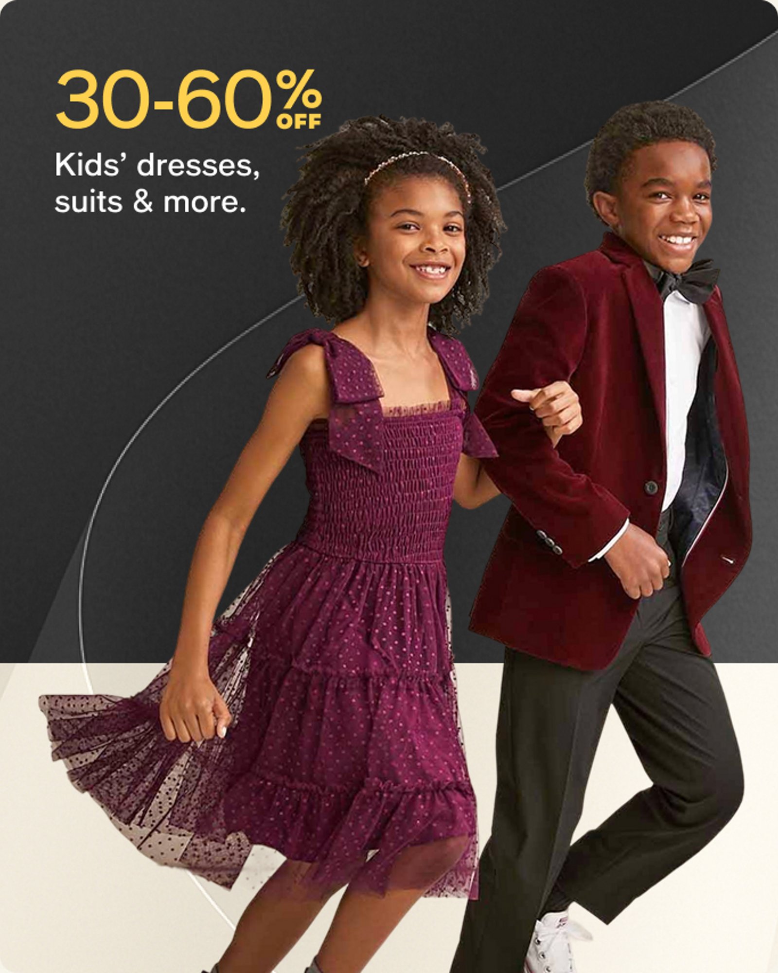 30-60% off kids dresses, suits and more